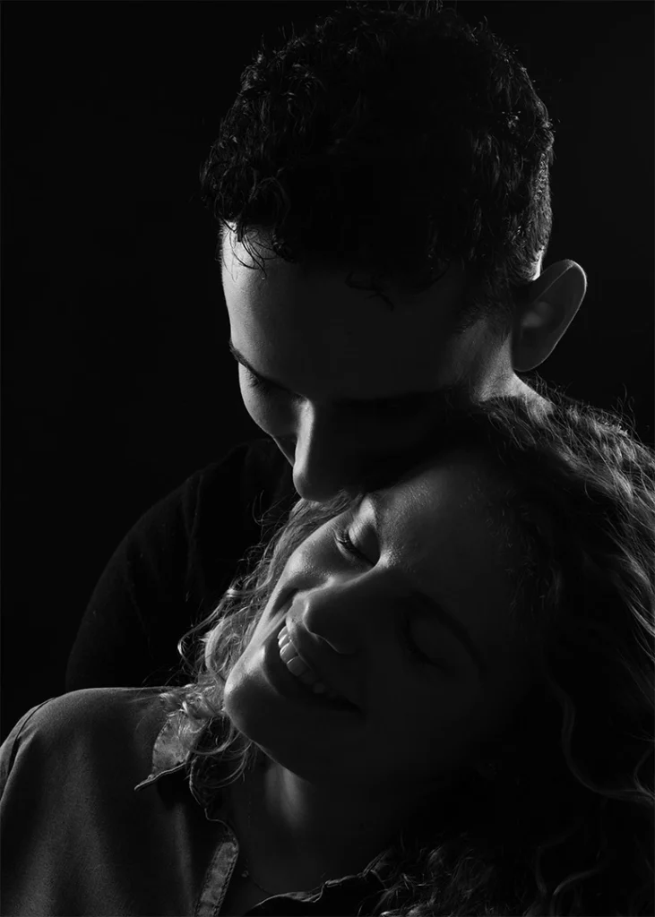 seance photo couple réaliser en studio par Quentin Viel photographe à Orléans