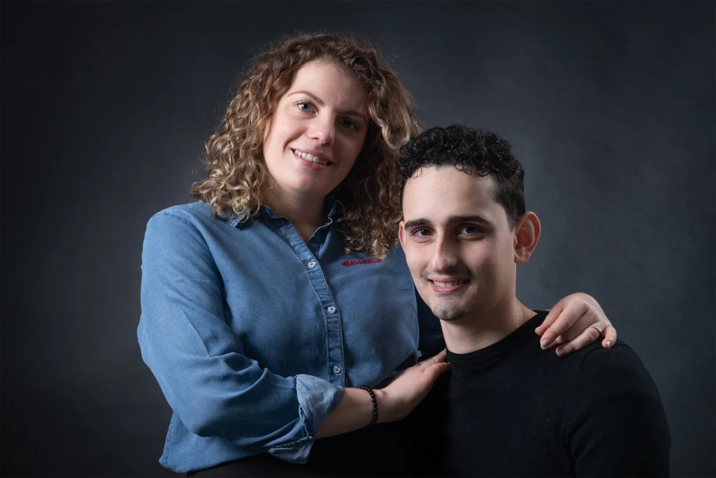 seance photo couple réaliser en studio par Quentin Viel photographe à Orléans